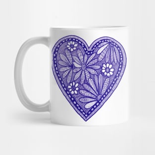 Flowers in a heart Mug